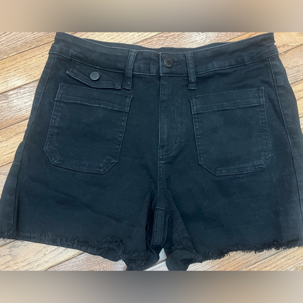 Judy Blue Black Denim Jean Shorts M Medium